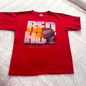 Vintage Detroit Red Wings T shirt Town Champ Tag Sz L​​​​​​​​​